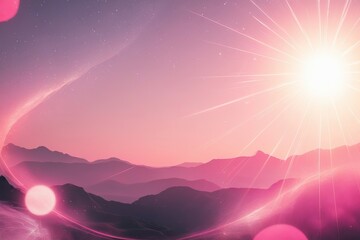 Celestial Pink Light Effects for Dreamy Overlays and Brightness Enhancement