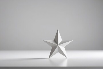 a white star on a gray background                              