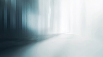 Poster - abstract background with a blurred blue and white gradient.
