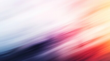 Wall Mural - abstract blurred background with diagonal stripes in blue, purple, red and yellow.