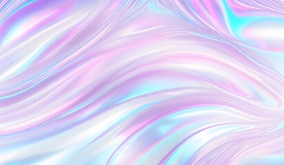 Holographic background seamless trendy iridescent light foil texture. Soft holographic pastel unicorn marble background pattern. Modern pearlescent blurry abstract swirl illustration.	
