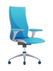 Wall Mural - Office chair vector illustration isolated on white background