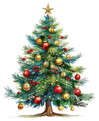 Wall Mural - PNG Christmas tree christmas illustration decoration.