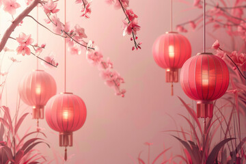 Chinese New Year Illustration Background