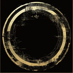 Canvas Print - Grunge Circle Frame.