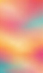 Wall Mural - The image is a vibrant gradient background with a gradient of warm colors transitioning from red to orange, yellow, and pink. The colors are evenly spaced, creating a smooth