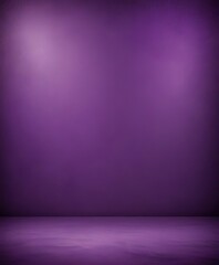 Wall Mural - A purple wall with a single spotlight on it, creating a dramatic effect.