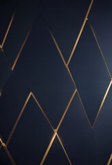 Sticker - a close-up view of a dark blue background with a geometric pattern of intersecting diagonal lines in gold color.