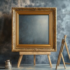 Canvas Print - Empty Canvas on Easel.