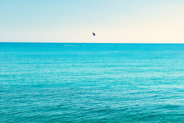 
Mediterranean Sea And Rocky Coast Of Crete, Greece 21.06.2023. This was on a hot, Sunny afternoon. Clear turquoise waters of the Mediterranean Sea.