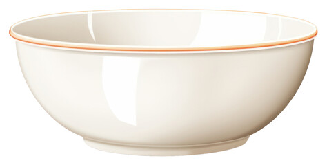 Canvas Print - png bowl porcelain white background simplicity, digital paint illustration. ai generated image