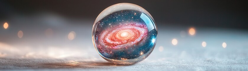 Sticker - Galaxy in a Crystal Ball.