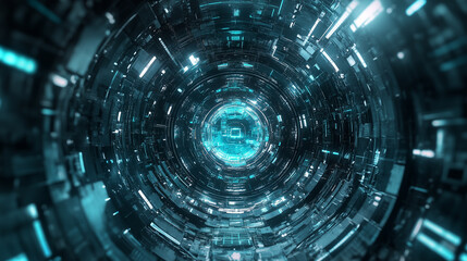 Poster - futuristic technology background 