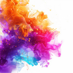 abstract color bright vibrant orange purple pink blue gradient splash watercolor cloud art artistic backdrop creative colorful design dynamic energy fluid flow hue 