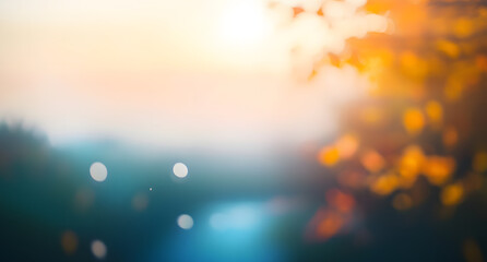 Sticker - blurred nature background