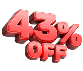 43% off discount offer