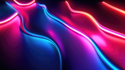 Vibrant neon abstract backdrop ideal for screensavers