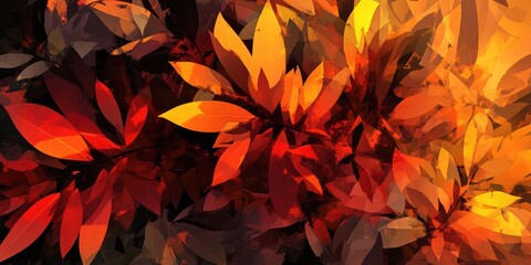 Canvas Print - beautiful abstract foliage image suitable for various art projects