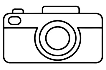 Wall Mural - Photo camera or video camera silhouette icon for graphic design. vector illustration.