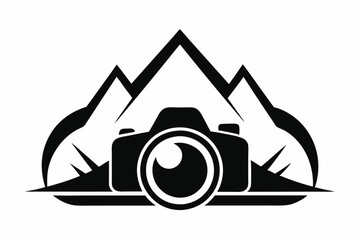 Wall Mural - Photo camera or video camera silhouette icon for graphic design. vector illustration.