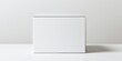 © Going Place - A blank, white packaging box with a clear front panel, isolated on a clean white surface