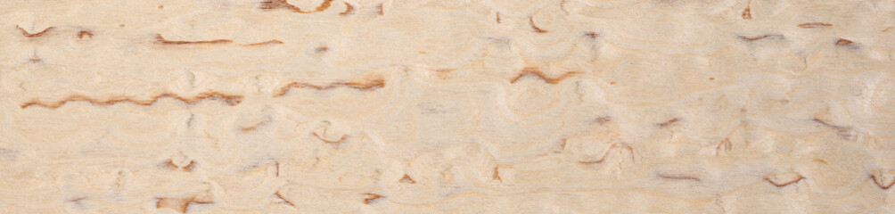 Wall Mural - Creamy birch veneer surface with a tapestry of caramel accents and whimsical patterns