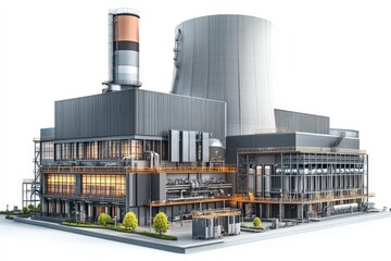 realistic interior of nuclear plant, 3D perspective, cubic style, isolate on white background --chaos 25 --ar 3:2 --v 6.1 Job ID: 1e7375ff-2a3a-4a2f-8dd4-41f7f7a1ffab