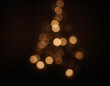 © magann - Christmas tree bokeh lights background