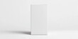 © Going Place - A minimalistic white paper box, standing upright with a blank label for customization, on a clean white background