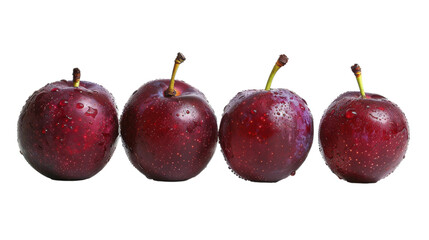 Plum on transparent background