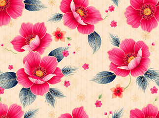 Poster - floral pattern