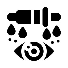 Sticker - Eye Dropper glyph icon