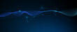 © nongkran_ch - Abstract internet network connection design for web site. Digital data, communication, science and futuristic concept. Vector molecule, Network Connected lines with dots, technology on blue background