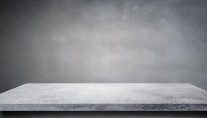 Stone table top and background of grey old concrete wall - can used for display or montage your products.