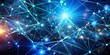 © Spot Decor - Abstract Blue Network of Connected Points, Digital Network, Connection, Technology