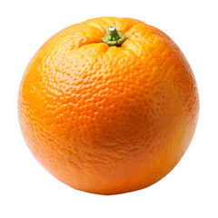 Fresh Orange with Vibrant Skin - Centered on White Background