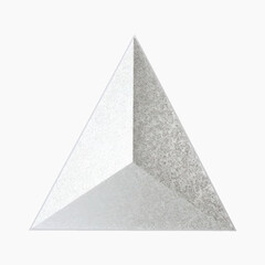 Wall Mural - Geometric concrete triangle art