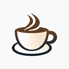 Hot coffee cup icon design