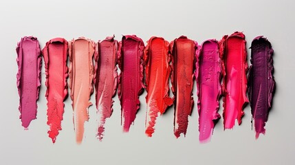 Poster - A row of lipsticks with different colors