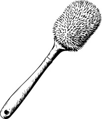 Poster - Vintage Cleaning Tool Illustration: Dust Brush