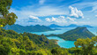 © Madee - Langkawi Island is beautiful, the sea is beautiful, the sky is clear, the clouds are beautiful, and the trees are green.