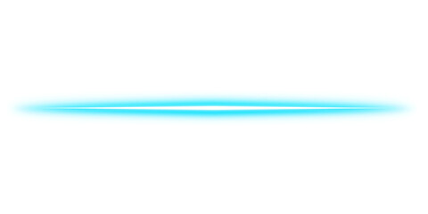 Wall Mural - neon blue line isolated on transparent background. luminous led. led straight line