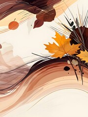 Poster - Autumn Abstract Art