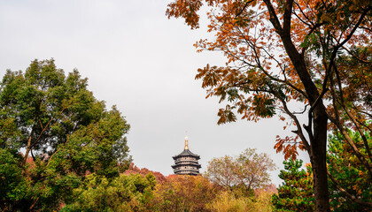 Sticker - Hangzhou in Autumn, China