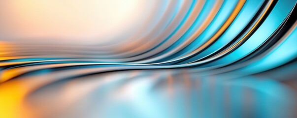 Canvas Print - Abstract Blue and Orange Swirling Background.