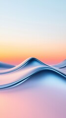 Wall Mural - Abstract Blue and Pink Waves Background.