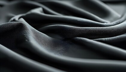 Wall Mural - Elegant Abstract Texture of Dark Fabric for Unique Clothing Design Background