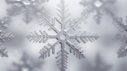 Close-up photo of snowflakes