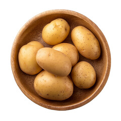 Wall Mural - raw potatoes in bowl, AI generated