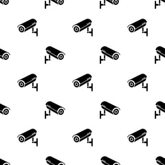 Wall Mural - Cctv Security Camera Icon Seamless Pattern M_2408001